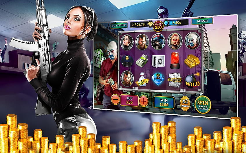 Bank Robbery Slots Pokies for Android, female bank robber HD wallpaper