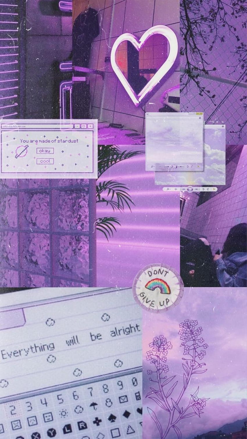 Aesthetic Notes, vsco purple HD phone wallpaper