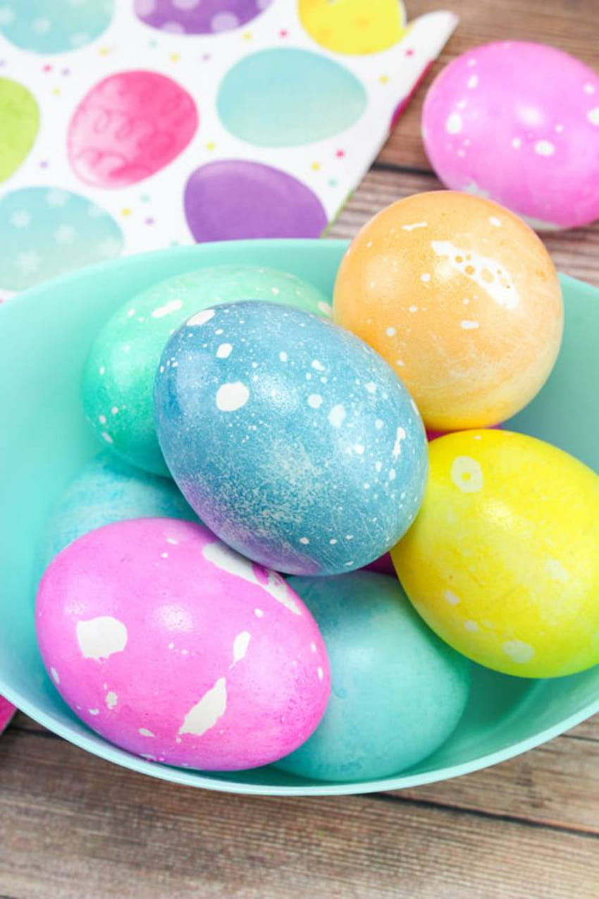 BEST Dyed Easter Eggs! How To Dye Easter Eggs With Oil & Water, painted easter eggs HD phone wallpaper