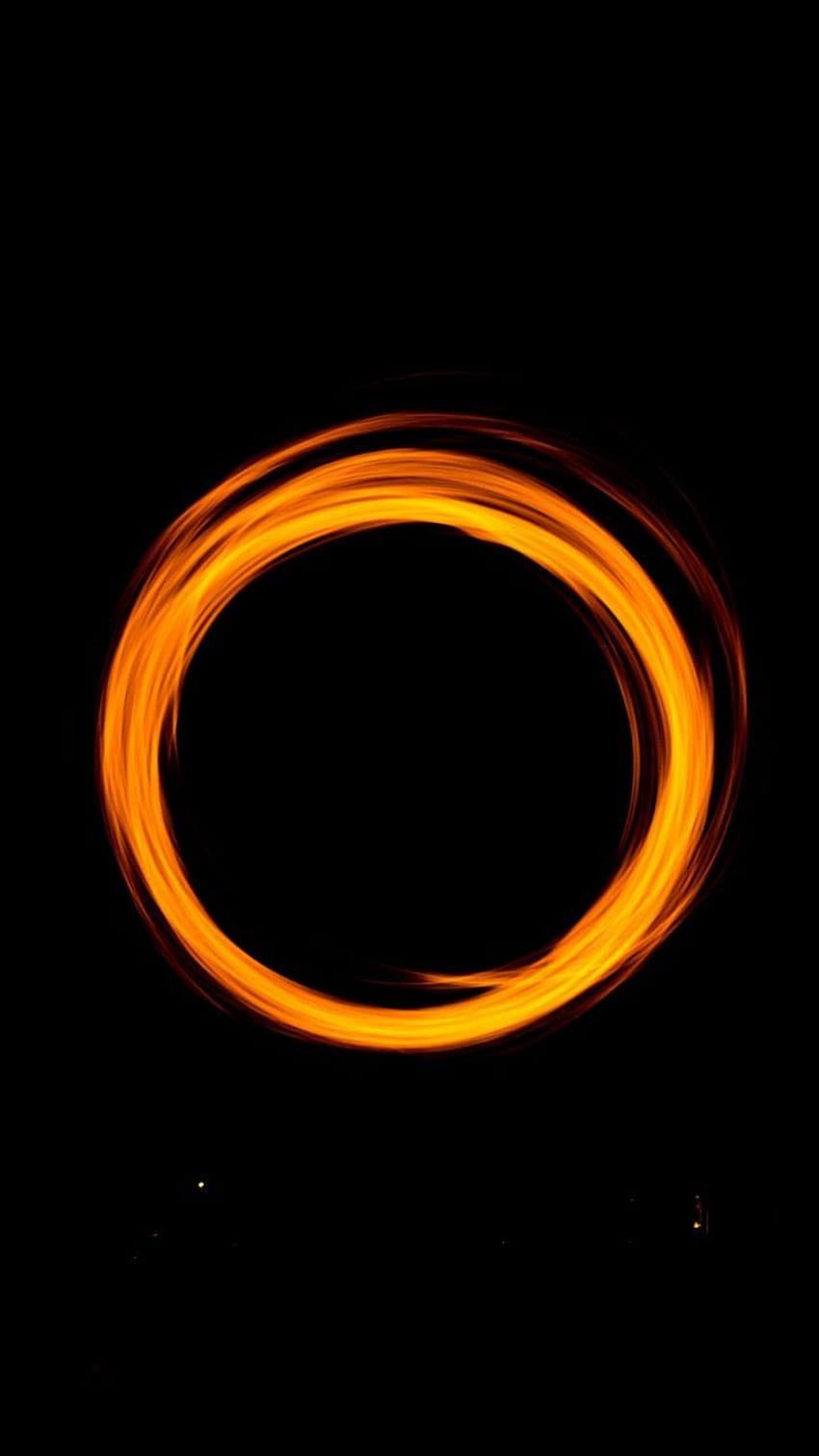 Circle, minimal, light, portal, dark, 720x1280, 720x1280 black amoled HD phone wallpaper