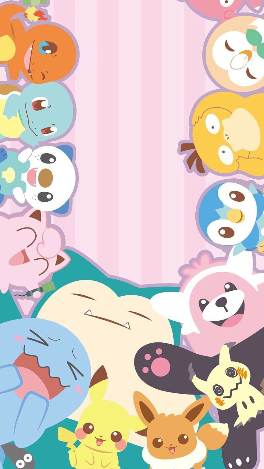 Pokémon Kawaii mignon, Pokémon rose Fond d'écran de téléphone HD