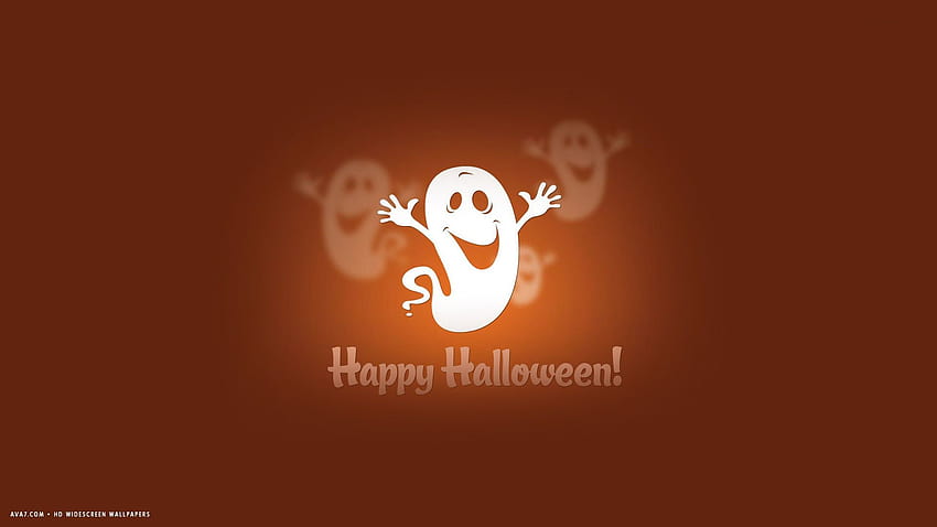Happy halloween funny ghosts simple holiday / holidays backgrounds ...