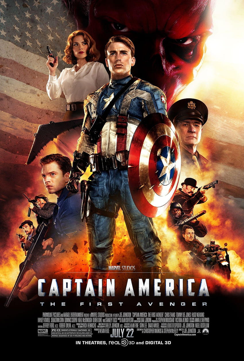 キャプテン・アメリカ・ファースト・アベンジャー、キャプテン・アメリカ・ザ・ファースト・アベンジャー, デスクトップの HD電話の壁紙