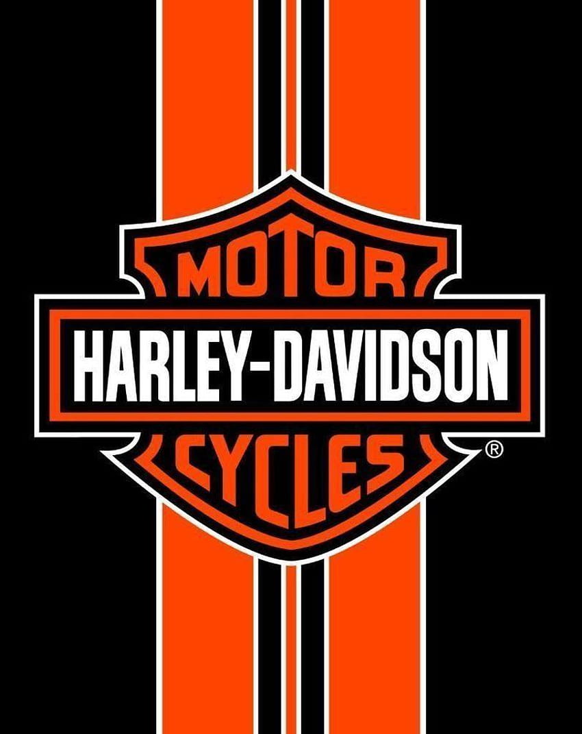 Harley Davidson Turuncu Çizgili Banyo, Havuz, Plaj Havlusu 54x68 İki, harley davidson logoları HD telefon duvar kağıdı
