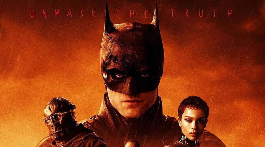 Nowy plakat Batmana: Mroczny Rycerz Roberta Pattinsona mierzy się z całą galerią złoczyńców nietoperzy, plakat z logo Batmana 2022 Tapeta HD
