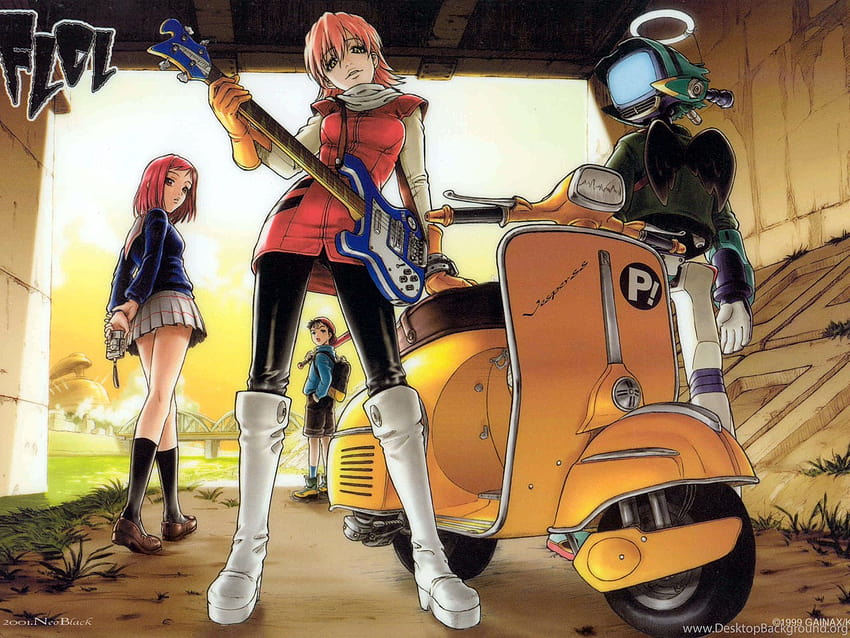 Flcl Fooly Cooly Backgrounds HD wallpaper