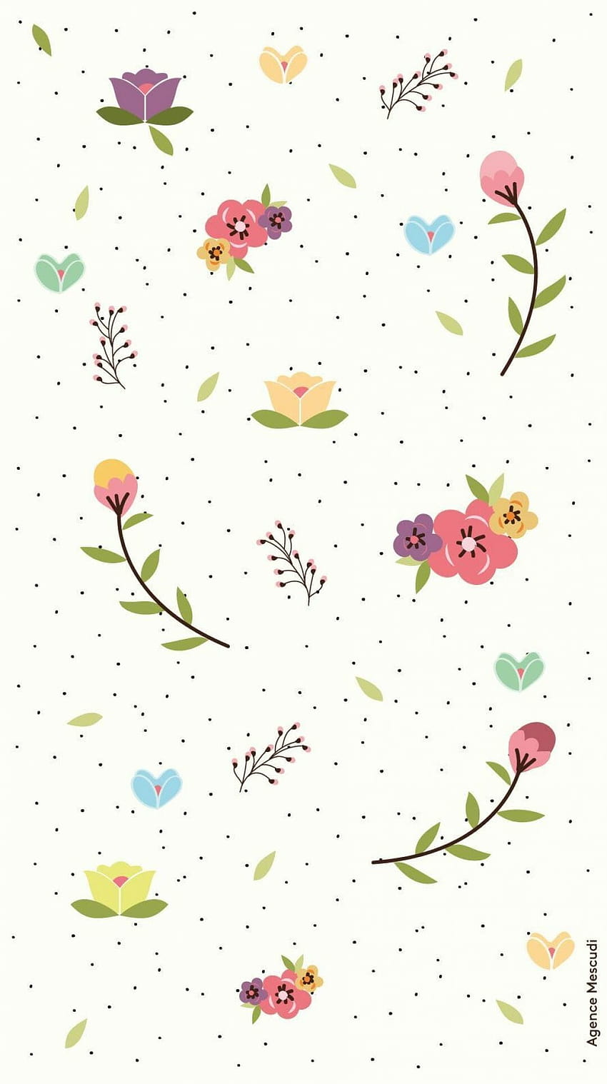 1 gepresste Blumen, floraleres iPhone im Frühjahr 2022 HD-Handy-Hintergrundbild