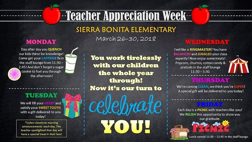 Lovely Teacher Appreciation Week Ideas – nycloves.me HD wallpaper