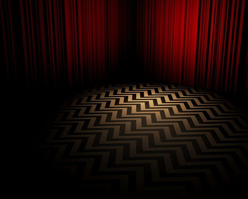 Die Black Lodge, Twin Peaks Red Room HD-Hintergrundbild