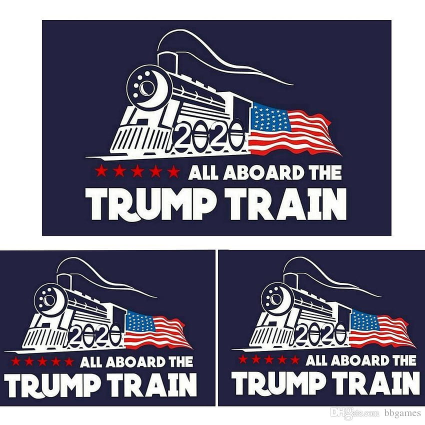 2020 autocollant de voiture d'atout Donald Trump locomotive autocollants Train fenêtre autocollant maison salon décor Stickers muraux K316, atout 2020 Fond d'écran de téléphone HD