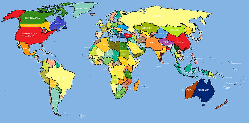 Карта на света с висока разделителна способност Най-доброто от 2014 г. и ново HD тапет