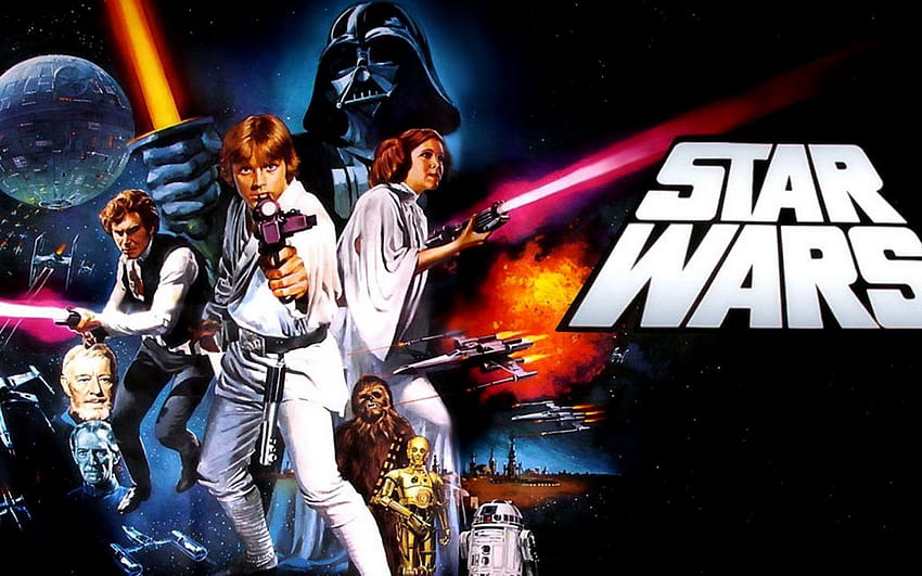 Star Wars Episode IV Personagens Harrison Ford Darth Vader Carrie, star wars 4 papel de parede HD
