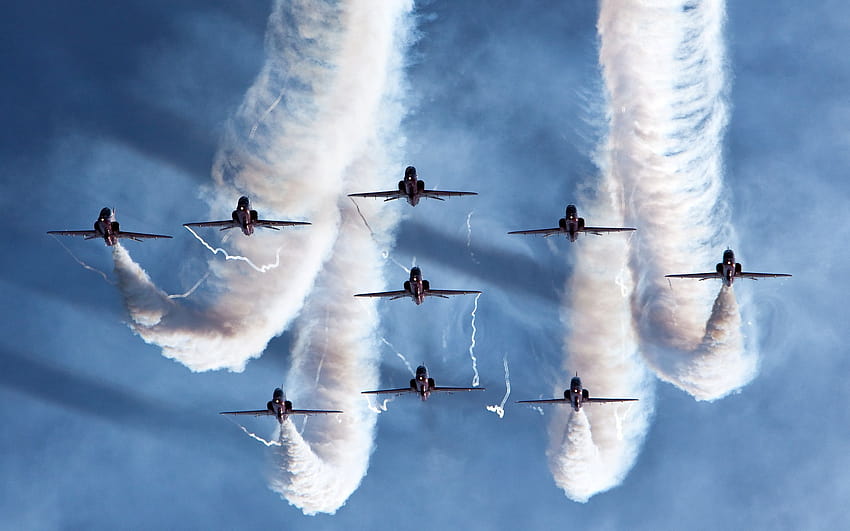 Royal Air Force Aerobatic Team in jpg format for HD wallpaper