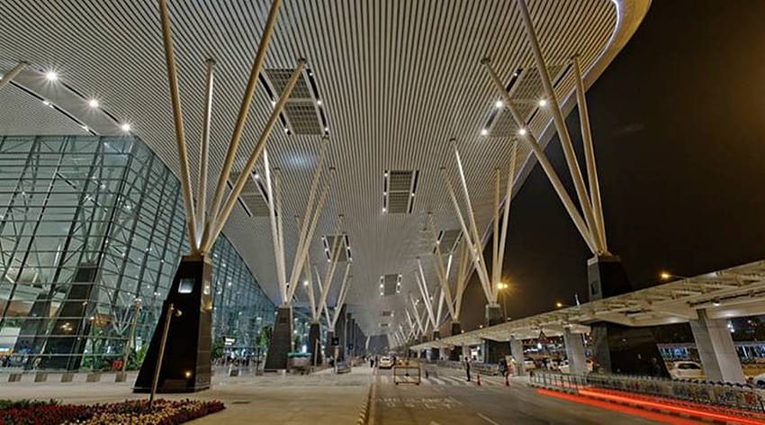 L'aeroporto internazionale di Bengaluru sarà parzialmente chiuso per lo spettacolo Aero India, aeroporto di Bangalore Sfondo HD