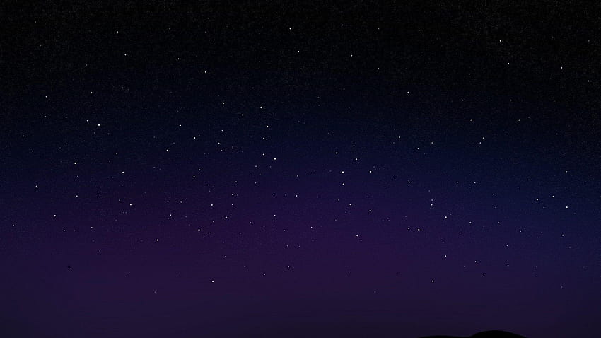 Starry Dark Evening Stars Sky Night Skies ~ ท้องฟ้า 16:9 ดาวบนท้องฟ้า วอลล์เปเปอร์ HD