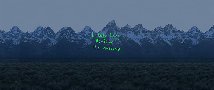 Fatto un 2560x1080 della copertina dell'album, divertiti: Kanye, ye kanye west Sfondo HD