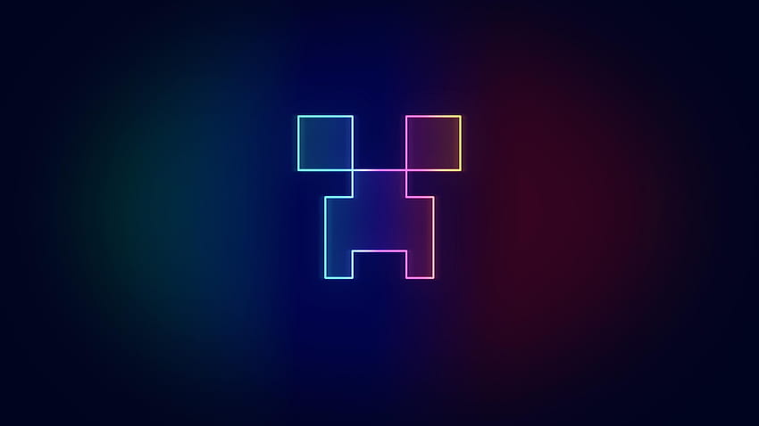 Neon Creeper [3840 x 2160]: Minecraft, neon minecraft papel de parede HD