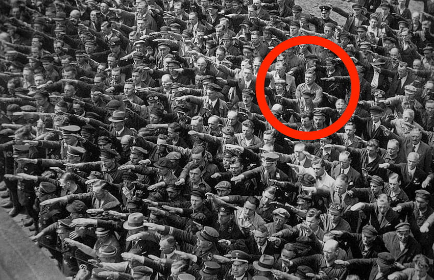 The tragically powerful story behind the lone German who refused to, nazi background HD wallpaper