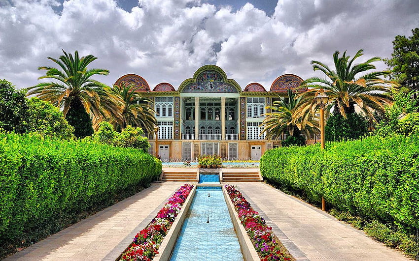Eram Garden, Шираз, Иран HD тапет