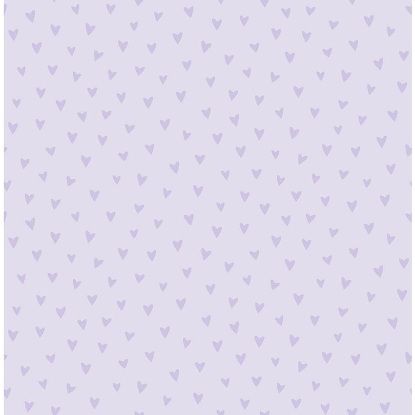 Wallquest Kids Sparkle Heart Lilac, minimalist heart purple HD phone ...