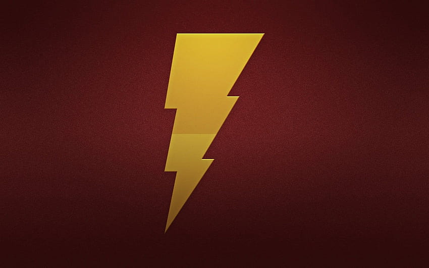Logo Shazam, Dc Comics, Billy Batson, simbolo freccia Sfondo HD