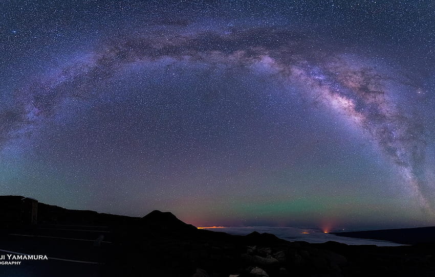 stars, The Milky Way, grapher, Kenji Yamamura, Mauna Kea , section пейзажи HD wallpaper