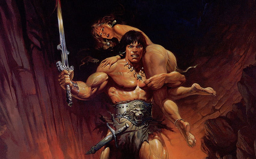 Arte original de Conan el bárbaro fondo de pantalla