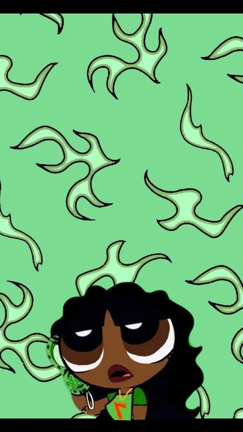 Black Girl Cartoon, cute black girl HD phone wallpaper