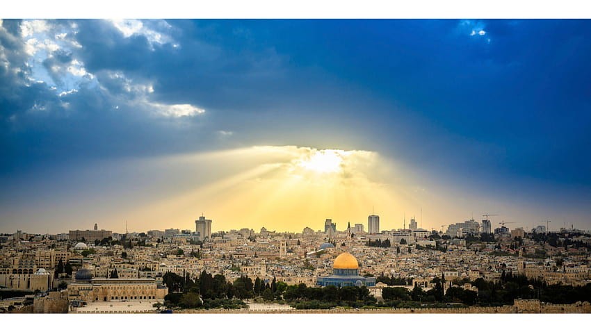 พระอาทิตย์ขึ้น เยรูซาเล็ม อิสราเอล วอลล์เปเปอร์ HD