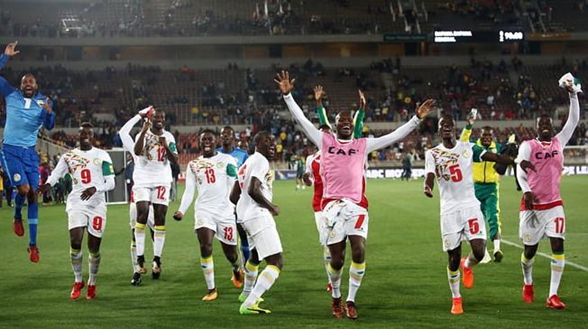 Senegal ..., senegalesische Fußballnationalmannschaft HD-Hintergrundbild