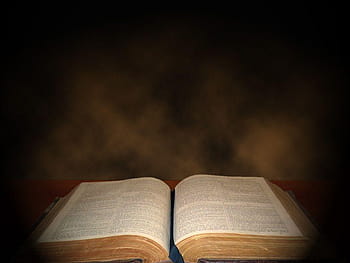 open bible with cross wallpaper