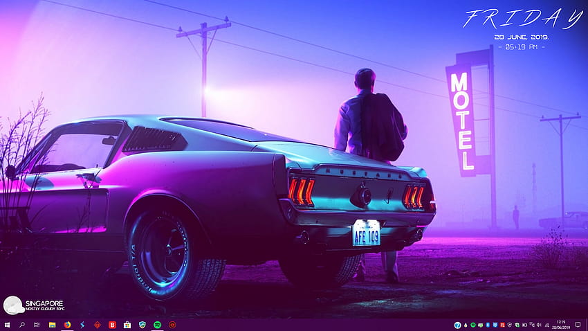 Back to the 80's : Rainmeter, the 80s HD wallpaper