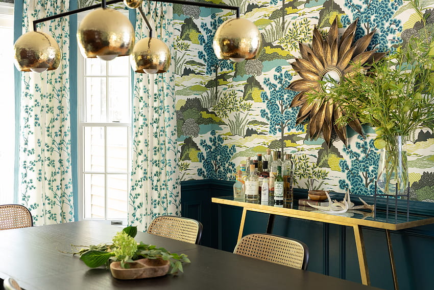 Home design ideas: Bringing bold color and to a dining room HD wallpaper