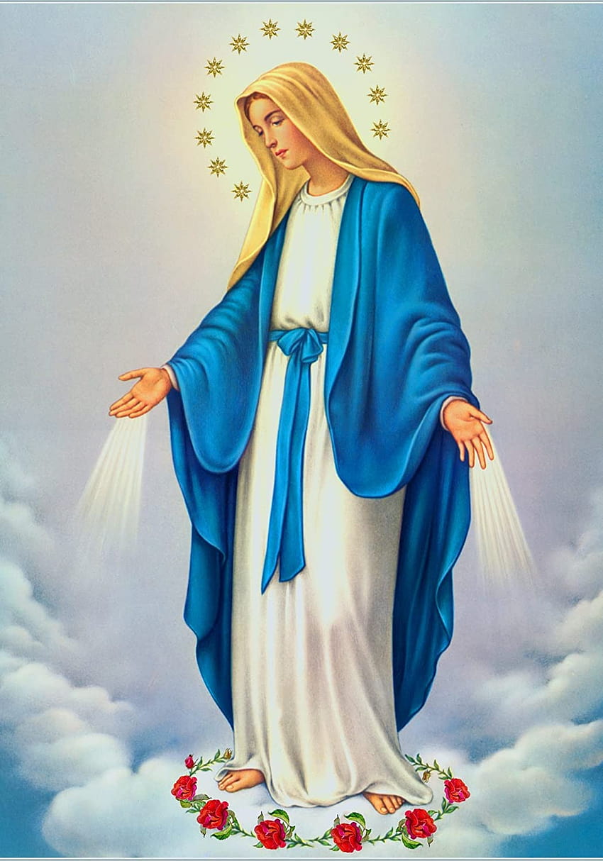 Our Lady Immaculate Conception of Mary POSTER 8x10, virgen mary HD phone wallpaper