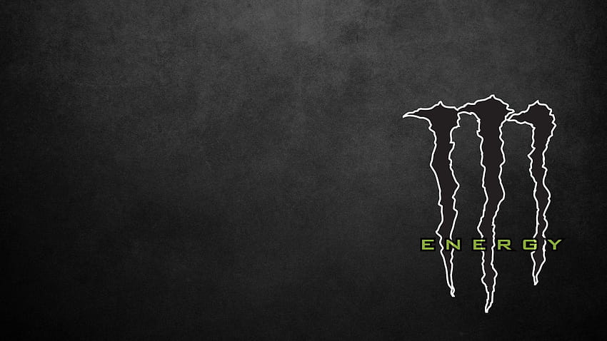 Logotipo Black Monster Energy, logotipo monster energy verde papel de parede HD