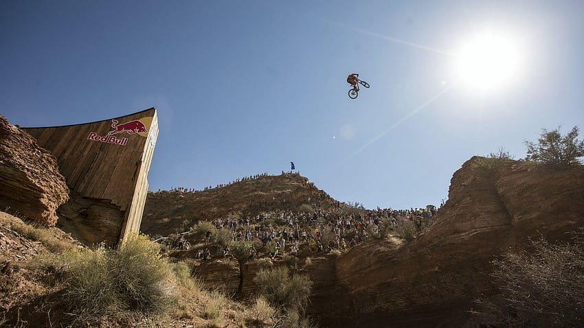 Bicycles sports extreme motorbikes red bull rampage, red bull handy HD wallpaper