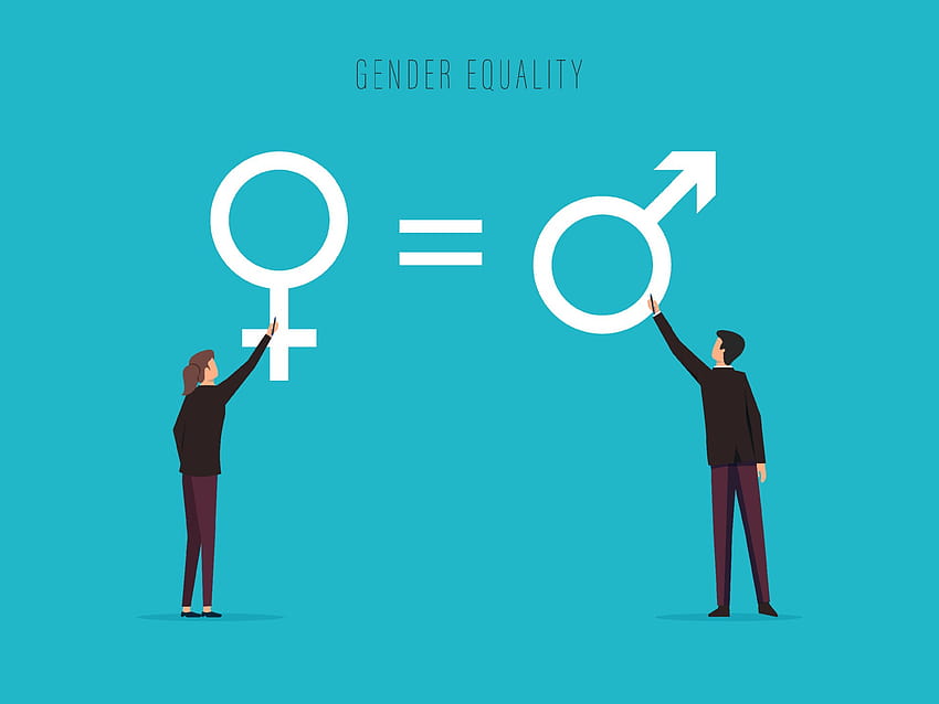 Gender equality concept, male and female drawing gender symbols vector illustration 3507744 Vector Art at Vecteezy HD wallpaper