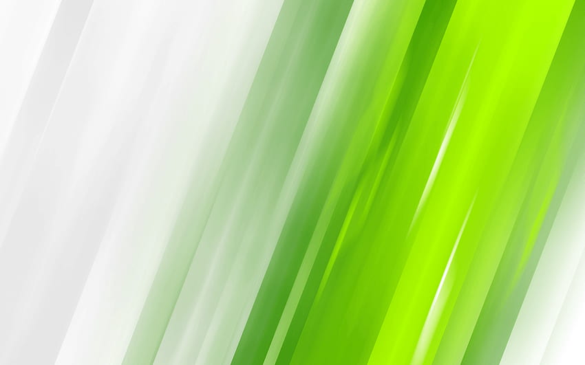 Abstract White Green, cool white and green background HD wallpaper