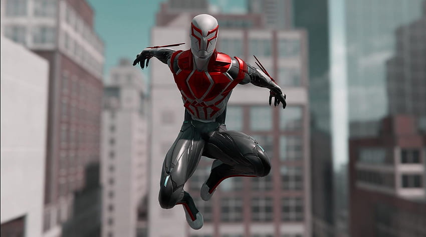 Spider-man 2099 White Armor Pepakura Cosplay Foam HD ...