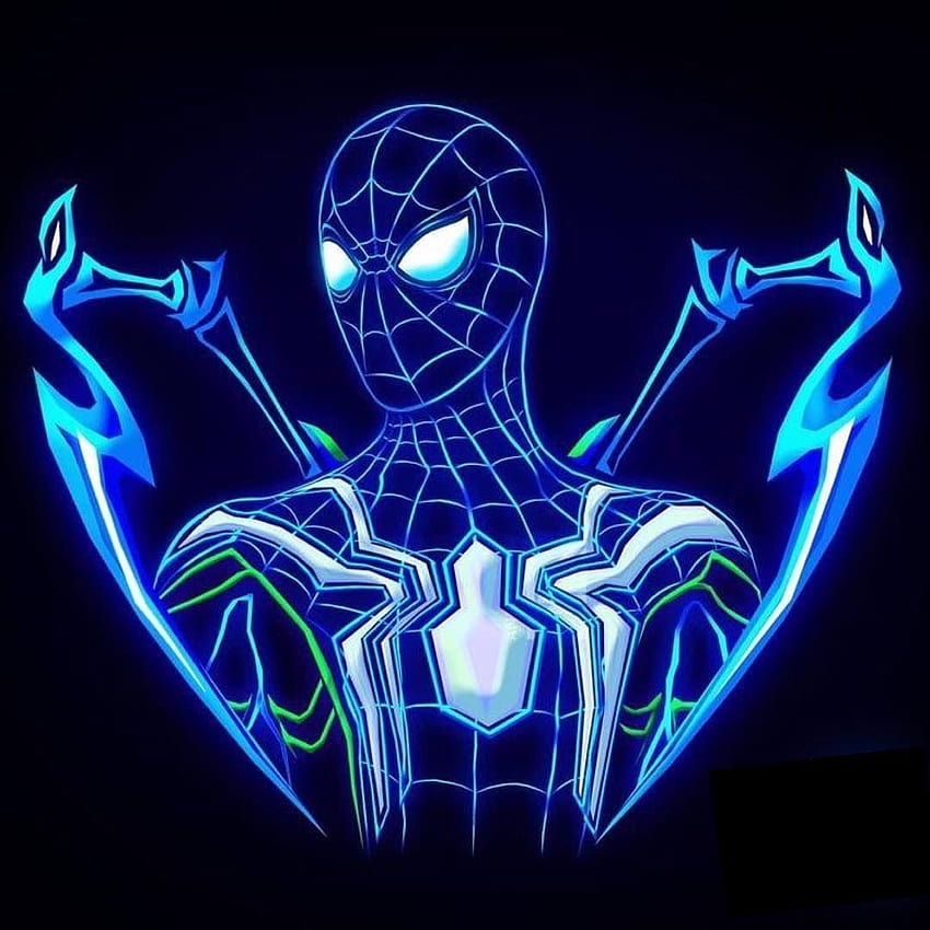 Avengers: Infinity War, neon uomo ragno Sfondo del telefono HD