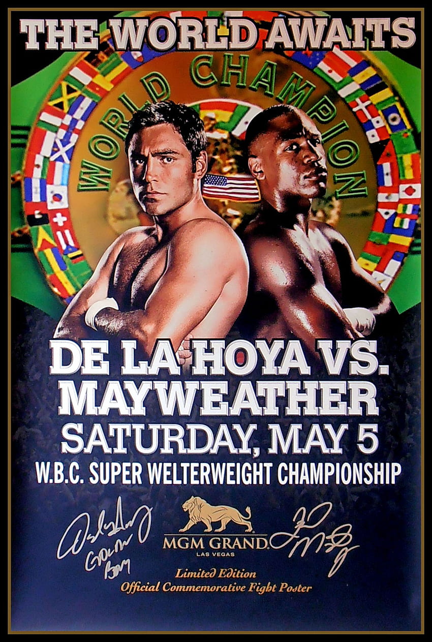Floyd Mayweather vs Oscar De La Hoya fondo de pantalla del teléfono