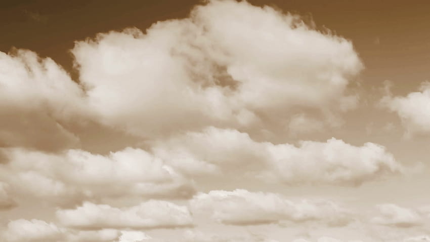 Schöner Sepia-Ton Himmel und Wolken Loop Stock Video Footage, Sepia-Effekt-Hintergründe HD-Hintergrundbild