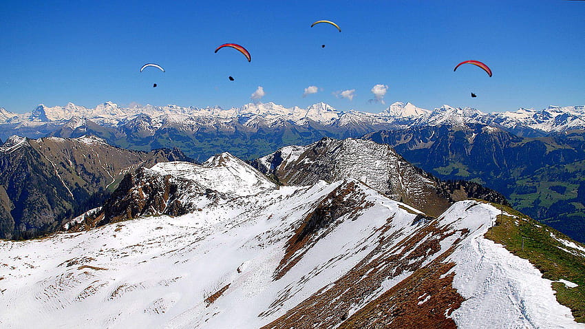 Paragliding Full and Backgrounds HD wallpaper