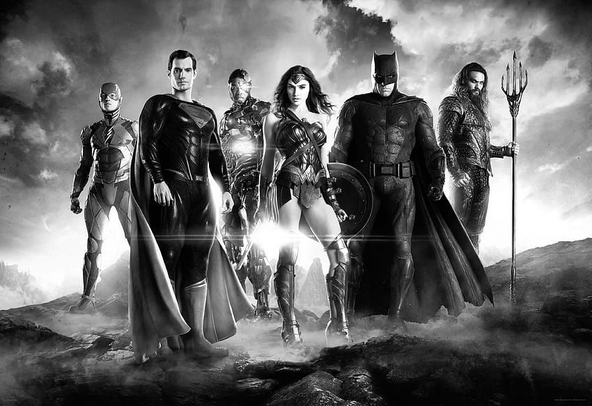 SONSTIGES: Zack Snyders Justice League Textless Monochrom, Zack Snyders Justice League Batman HD-Hintergrundbild
