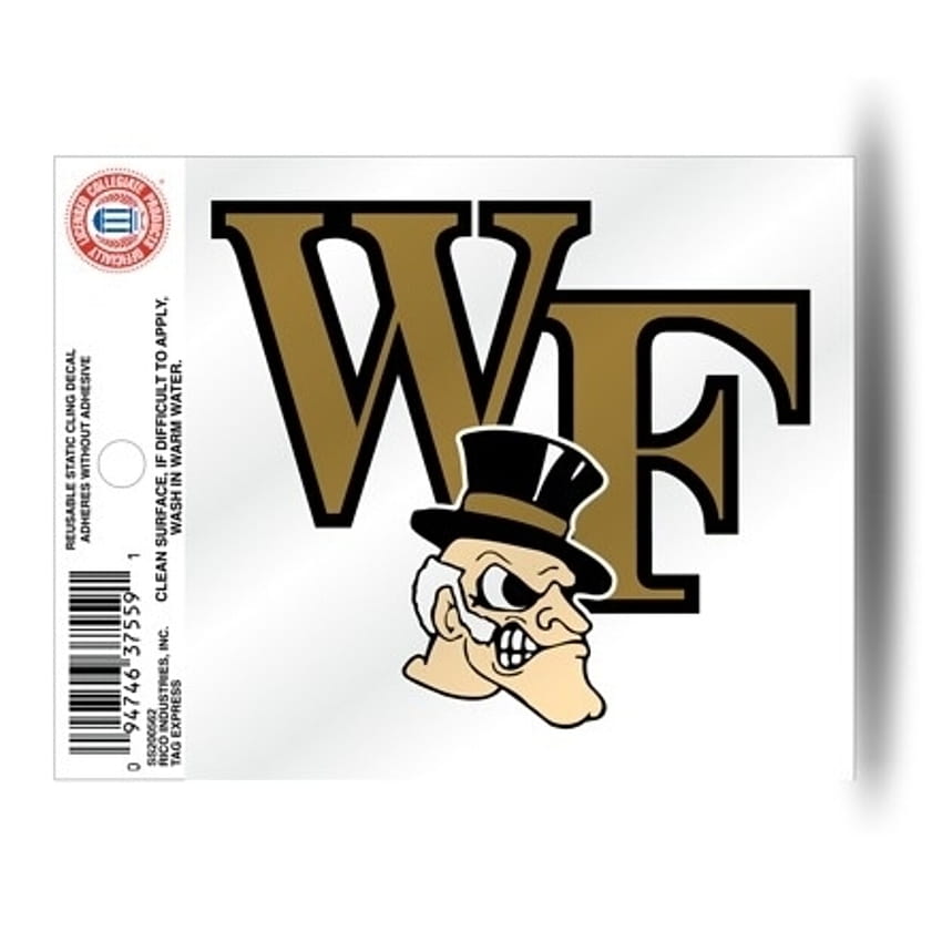 Wake Forest Demon Deacons Logo Static Cling Sticker New Window Or Car Ncaa HD phone wallpaper