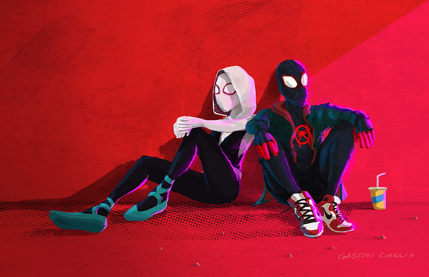 Gwen And Miles Chillin, Superheroes, Backgrounds, and, miles and gwen HD wallpaper