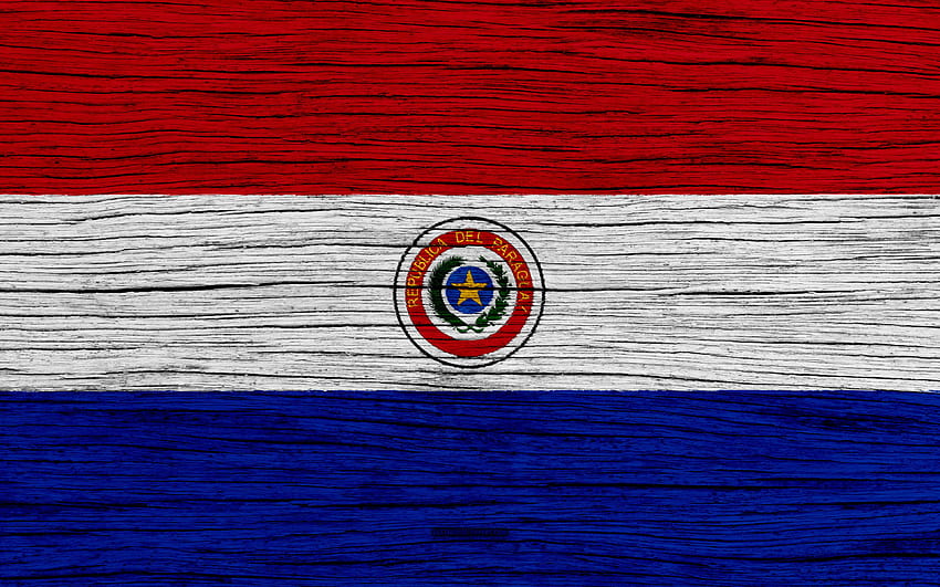 Bandera de Paraguay, América del Sur, de madera, bandera de Paraguay fondo de pantalla