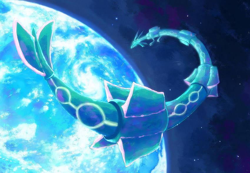 Rayquaza, epic legendary pokemon HD wallpaper
