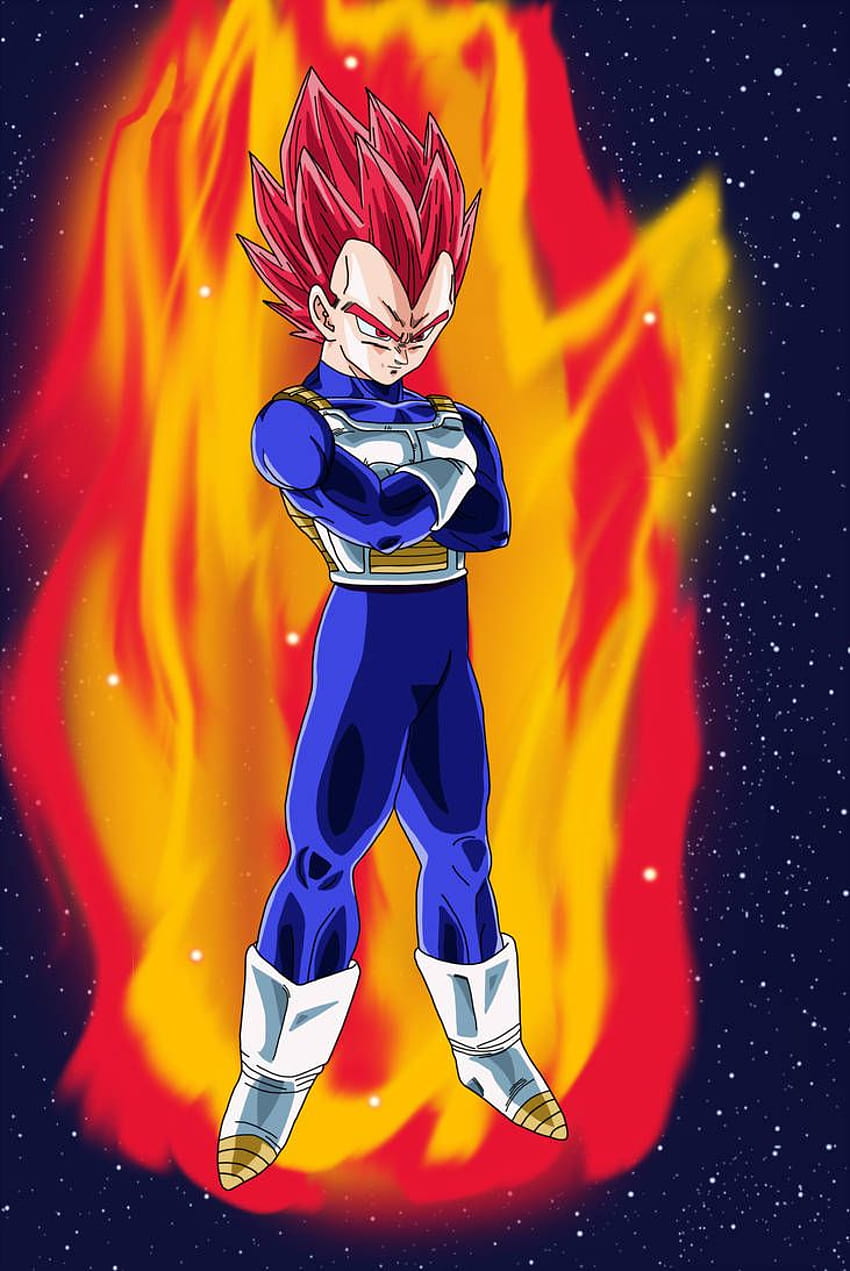 SSJ God Red Hair Vegeta by DragonBallAffinity, vegeta ssj god HD phone ...