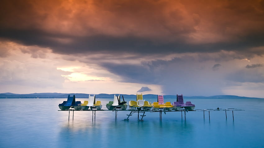 Kawasan wisata Danau Balaton semakin meluas dengan tiga pemukiman Wallpaper HD
